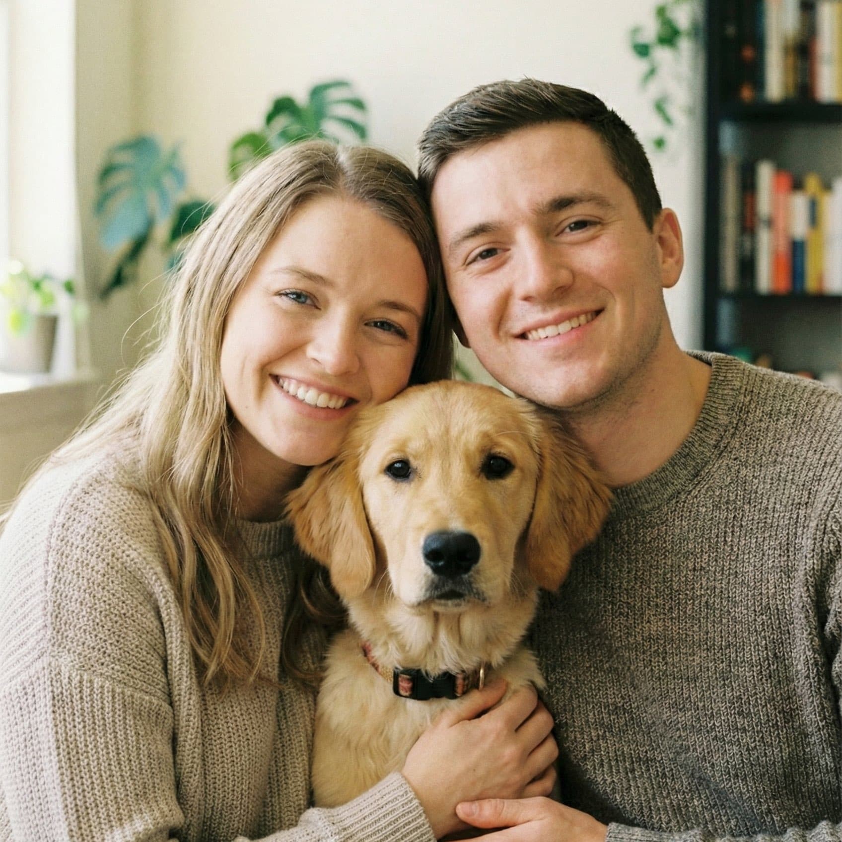 Original photo example - couple with their dog